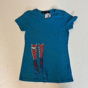 Marc by Marc Jacobs Short Sleeve Blue Tee